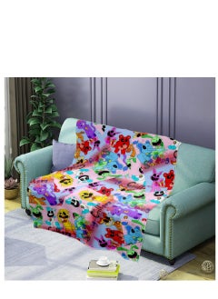 اشتري poppy playtime smiling crittersFlannel Throw Blanket  Super Soft Lightweight Air Conditioner Blanket Cooling Summer Blanket Towel Blanket For Couch في السعودية