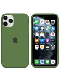 Buy Silicone Cover Case for iphone 12 Pro Max Green in UAE