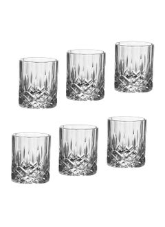 Buy A set of 6 Glasses Made Of Pure Crystal Made In Italy Capacity 210 ML in Saudi Arabia