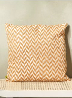 Buy Benzi Herringbone Filled Cushion 45x45 cm in Saudi Arabia