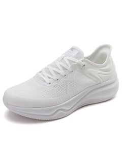 Buy SKYVIEW Men's Slip-ins Running Shoes Comfortable Lightweight Sports Walking Shoes Lace-Up Tennis Breathable Athletic Gym Workout Cross Training Sneakers White in UAE