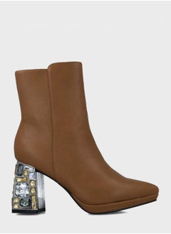 Buy Mid Heel Ankle Boots in Saudi Arabia