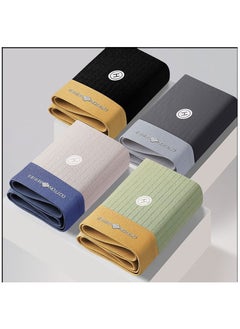 اشتري Boxed Men's Solid Color Breathable Four Corner Underwear Of 4 Pieces في الامارات