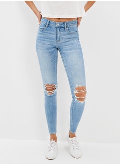 Buy AE Ne(x)t Level Ripped Low-Rise Jegging in UAE