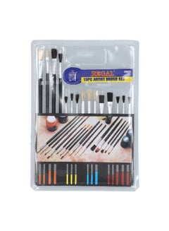 Buy 15-Piece High Quality Sturdy Artist Brush Set Multicolour 39829 in Saudi Arabia