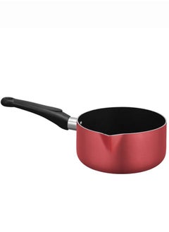 Buy Milk Pan With Elegant Design in Pink, Milk & Sauce Pan With Non Stick Teflon Coating, Ergonomic, Stay Cool Handle, Effecient Heat Distribution For Healthy Cooking, Easy to Clean. in UAE