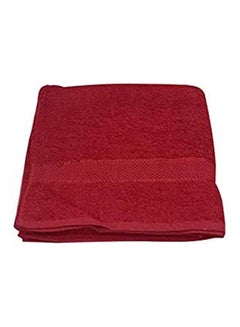 Buy Cotton Bath Towel Red 70X140cm in Egypt
