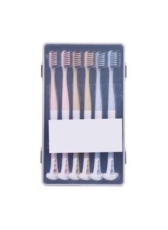 Buy 2 in 1 Soft Toothbrush with Tongue Scraper Cleaner,6 Pack Ultra Soft Bristle for Extra Protection Gum Care,Healthy Oral Care,Easy to Use,Multifunctional Dual-purpose toothbrush,Perfect for Adults in Saudi Arabia