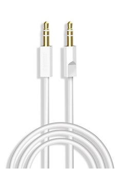 Buy Stereo Audio Cable Aux for Additional Devices White in UAE