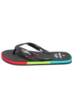 Buy 2023 Men's Summer Flip-flops Outdoor Leisure Beach Slippers Black in UAE