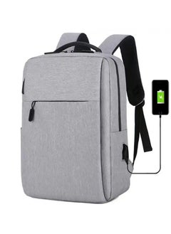 اشتري Men Business Laptop Backpack Waterproof School bag With Usb Charging Cable في الامارات