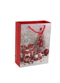 Buy Festive Elegance Paper Gift Bag by Party Fun 8x18x24cm Elevate Your Holiday Gift Giving in UAE