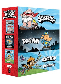 Buy Dav Pilkey's Hero Collection (Captain Underpants #1, Dog Man #1, Cat Kid Comic Club #1) in UAE