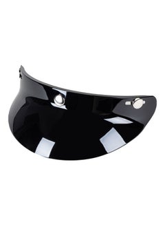 Buy 3 Snap-Button Visor Shield Lens Flip Up Wind for Open Face Motorcycle Helmet Black in UAE