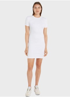 Buy Crew Neck Bodycon Dress in Saudi Arabia