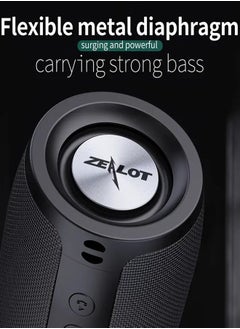 Buy ZEALOT S51 Enthusiast New Bluetooth Speaker Outdoor Waterproof Fabric Portable Audio Wireless Subwoofer in UAE