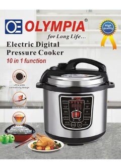 اشتري Olympia 10 In 1 Electric Digital Pressure Cooker 6 L Capacity 1000W في الامارات