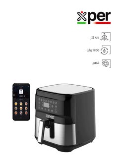 Buy Air Fryer Without Oil - 5.5 Liters - 1700 Watts - Wi-Fi - Steel - XPAF-999WF in Saudi Arabia