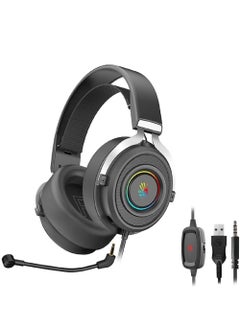 Buy G535P RGB Gaming Headset - Stereo Sound –Detachable Noise-Cancelling Mic. - In Line Controller - Premium Comfort  | Black (3.5mm + USB) in Egypt