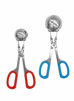 Buy 2 Pcs Stainless Steel Meat Ballers, Nonstick Meatball Scoop Ball Maker Ice Tongs for Cake Pop, Cream Scoop, Fruit, Cookie Dough, Melon (1.38" and 1.78") in UAE