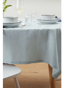 اشتري Linen Tablecloth 140 x 180 cm, Light Blue في السعودية