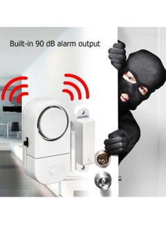 اشتري 4-factor door and window alarm, wireless detector alarm for personal home security, wireless alarm for children and office security, wireless home protection في مصر