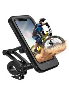 Buy SYOSI Phone Holder for Bike Waterproof, Motorcycle Handlebar Mount, Mountain Bicycle Cellphone Clamp, Freely Adjustable Height and 360° Rotation, Suitable for Any Smartphone GPS Navigation in UAE