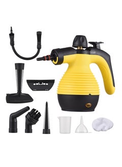 Buy Handheld Steam Cleaner, Steamer for Cleaning, Multipurpose Portable Steam Cleaners for Home Use with Safety Lock and 9 PCS Accessory Kit to Remove Grime (Yellow) in UAE