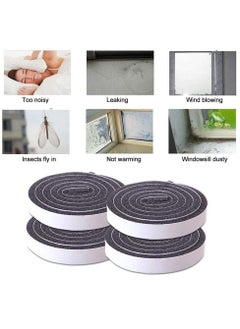 Buy Door Sealer 4-Piece Sound Noice Proof with Sealing Thick Foam Tape for Seal in UAE