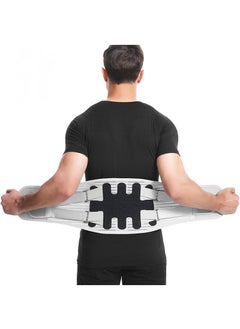 Buy Sports and fitness pressure lifting squatting waist protection breathable protection and warm steel belt support size M in UAE