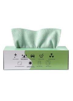 Buy ECVV Microfiber Cleaning Cloth Rags in A Box (20 Count) -7.9" x 7.9" Reusable Wipes for Cleaning - Edgeless Terry Towels, Small Cleaning Cloths for Home, Kitchen and Car (Random Color) in Saudi Arabia