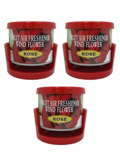 اشتري Fruit Air Freshener Gel Rose Scent (3 Pcs) في الامارات