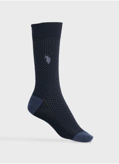 اشتري Logo Print Crew Socks في الامارات