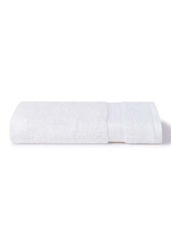 اشتري Matrix White Hand Towel 500 GSM 100% Cotton Terry Zic Zac Border 50x100 cm Soft Feel Highly Absorbent Quick Dry في الامارات