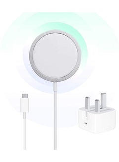 Buy 2 in 1 20W Magnetic Wireless Charging Cable USB-C Compatible with Apple iPhone 12/12 Mini/12 Pro/12 Pro Max in UAE