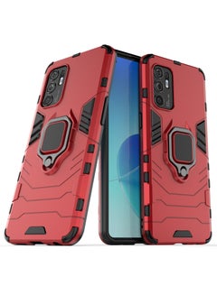 Buy Compatible With Oppo Reno6 4G Black Panther Back Cover (Red) in Egypt