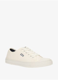 Buy Men's Logo Print Sneakers with Lace-Up Closure in Saudi Arabia