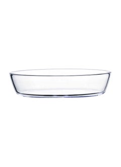 Buy Glass Oval Shape Serving Dish in UAE