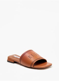 Buy Women's Logo Embossed Slip-On Sandals in UAE