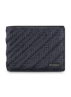 اشتري Tessuto Navy Bifold Genuine Leather Wallet For Men With 6 Card Slots 110 MM- CEPU06644M-BLU في الامارات