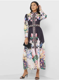 Buy Floral Print Dress in Saudi Arabia