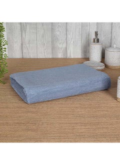 Buy Organic Cotton Bath Sheet Blue 90x150 cm in UAE