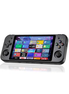 Buy RG552 Handheld Android/Linux Dual System Game Console, High-Speed EMMC 5.1, Built-in 6400 mAh Battery, 5.36-inch Touch Screen (16+64GB, 17000+ Games, Black) in Saudi Arabia