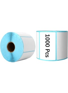 Buy 2pcs Thermal Printing Label Roll Set White 50 x 25mm in Saudi Arabia