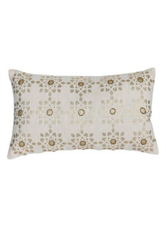 Buy Faye Filled Cushion, Beige & Gold – 30x50 cm in UAE