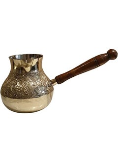 Buy Turkish coffee pot Cezve briki Brass jazva coffee warmer Ramadan gift in UAE