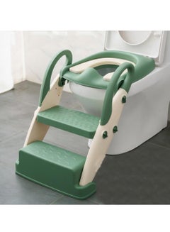 Buy Kids Multi-function Auxiliary Stair Folding Toilet（Green） in UAE