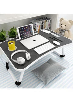 Buy Foldable Lightweight Ergonomic Laptop Table With Cup Holder Durable Design for Easy Portability Office, Study, or Gaming 60*40*26.5cm in UAE