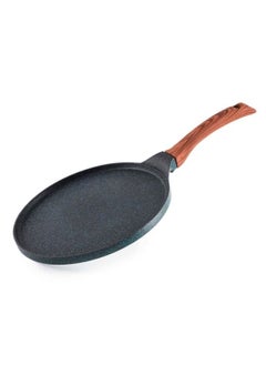 Buy 26cm Nonstick Crepe Pan, German Granite Coating Dosa Pan Pancake Flat Skillet Tawa Griddle with Stay-Cool Handle, PFOA-Free in UAE