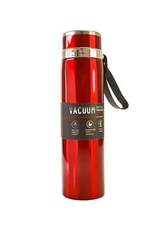 Buy VIO Stainless Steel Double Wall Vacuum Insulated Water Bottle Flasks. Wide Mouth Leak-Proof Thermos for Hot and Cold Beverages Drinks. Sports, Gym, Traveling, Outdoors, School-800ml (Red) in UAE